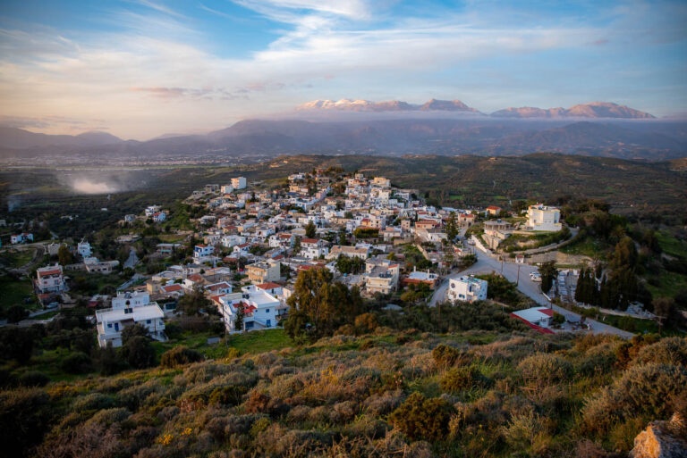 Kamilari village and Psiloritis